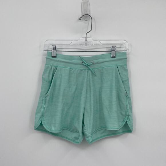 All in Motion Activewear Running Elastic Waist Shorts Green Girl's Size XL 14/16 - Picture 1 of 8